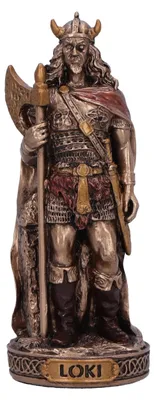 Miniatur-Figur Loki Trickster Gott, 8,7 cm, Harz, handbemalt