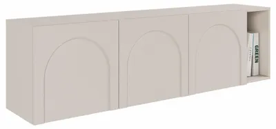 Produktbild von Selsey Arkadia - TV-Lowboard 3-türig mit gefrästen Fronten, Kaschmirgrau 175 cm