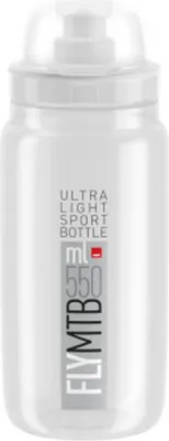 Produktbild von ELITE Fahrrad-Wasserflasche - FLY MTB 550 ml - Transparent