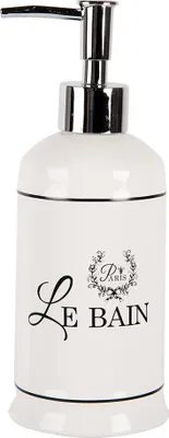 Immagine prodotto di Dosatore di sapone Clayre & Eef 350 ml in Vetroceramica bianca