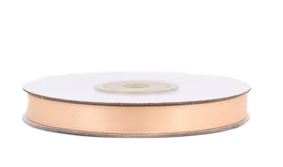Produktbild von Doppelseitiges Satinband 10mm x 20m Rolle Apricot