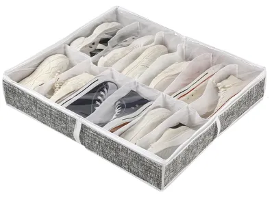 Image de Organisateur de chaussures à ranger sous le lit, pliable