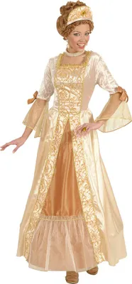 Produktbild von GOLDPRINZESSIN (Reifrock, Kopfbedeckung) Größe XL