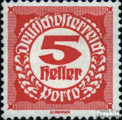 Produktbild von Briefmarken Österreich 1920 Mi P75x postfrisch Portomarken