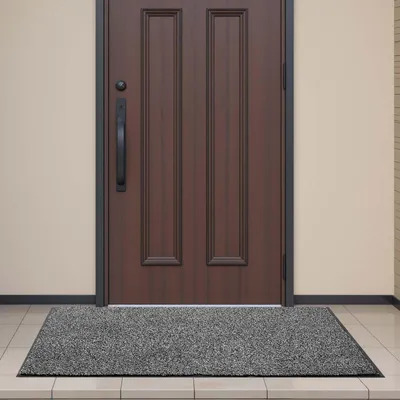 Immagine prodotto di Tappeto antisporco - Zerbino/tappeto per porte - Dimensioni 152,4 x 91,4 cm - Interno ed esterno - Antiscivolo con retro in PVC - Lavabile - Grigio