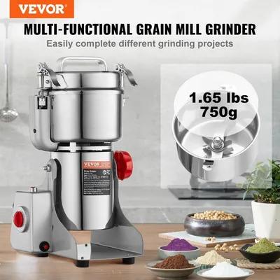 Produktbild von 750 g Gewürzmühle für den gewerblichen Gebrauch Elektrische Getreidemühle Hochgeschwindigkeitsmühle