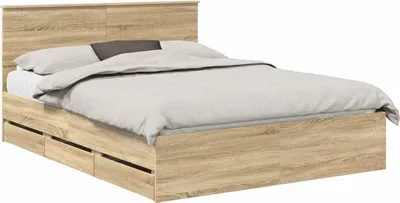 Obrázok produktu pre vidaXL Rám postele Sonoma dub 150 x 200 cm