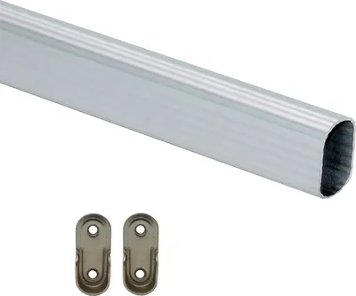 Produktbild von HOOZ Kleiderstange Silber mit Halterung - 100 cm