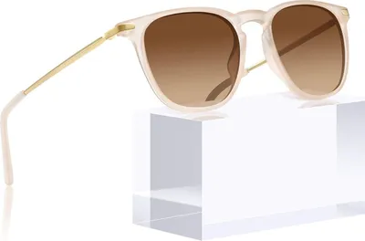 Image de TSEBAN Lunettes de soleil vintage polarisées pour femmes Monture en acétate Protection UV 400