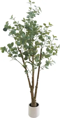 Zdjęcie produktu dla Sztuczne drzewo eukaliptusowe, realistyczny wygląd, łatwe w pielęgnacji, zielone, 180 cm
