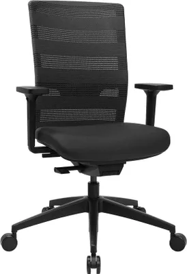 Produktbild von Drehstuhl Sitness Airwork - schwarz Armlehnen Universalrollen.