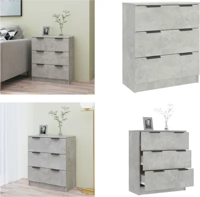 Produktbild von vidaXL Sideboard Betongrau 60x30x70 cm Holzwerkstoff - Sideboard - Sideboards - Schrank - Aufbewahrungsschrank