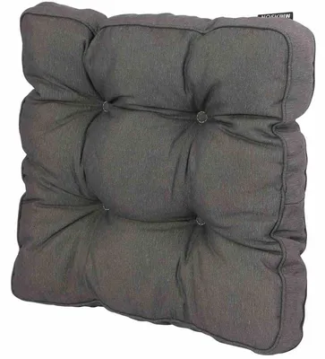 Image de Madison Coussin d'assise pour matelas Panama 47x47 cm Gris