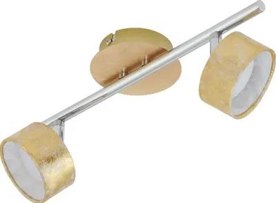 Produktbild von Briloner LED Deckenleuchte Deckenstrahler Gold 2 x 5W 800lm warmweiß 3000K schwenkbar