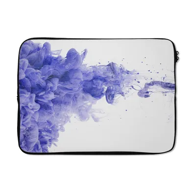Produktbild von MuchoWow® Laptop Hülle 14 ZollTinte - Lila - Abstrakt Laptoptasche - Laptoptasche - Stoßsicher - Schutzhaube