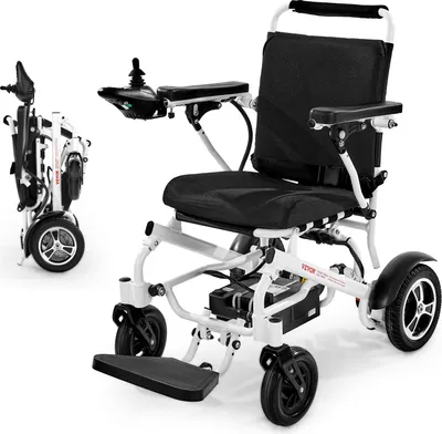 Produktbild von VEVOR Elektrorollstuhl für Erwachsene, 136 kg Tragkraft, faltbarer & leichter motorisierter Rollstuhl, 21 km Reichweite, medizinischer Roller, tragbar für Senioren & Behinderte, 930x590x940 mm