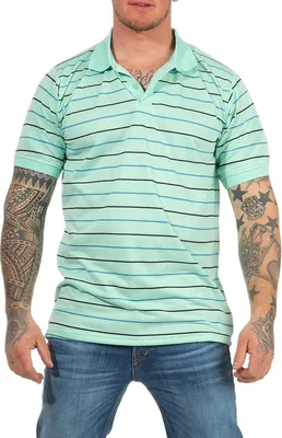 Immagine prodotto di Polo uomo elasticizzata a maniche corte; verde menta/XL