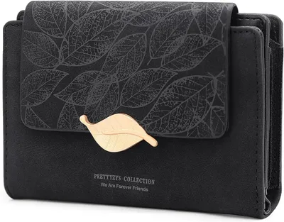 Produktbild von Geldbeutel Damen Klein und im Kurzformat Portemonnaie Damen Viele Fächer, Portmonee Damen mit 10 Kartenfächer und Zipper Münzfach Brieftasche