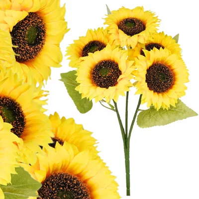 Produktbild von Topoblu Künstliche Sonnenblumen Großer Strauß 44 cm