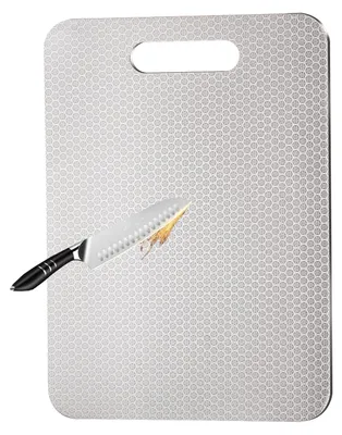 Productafbeelding van Titanium snijplank, krasbestendig, dubbelzijdig, 34 x 24 cm, voor in de keuken