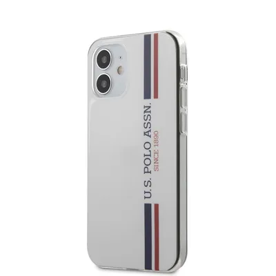 Imagen del producto de Funda Usa Polo Assn. Tricolor Collection para iPhone 12 Mini - Blanca