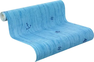 Produktbild von Tapete Holzoptik Meer blau Kindertapete Rasch Villa Coppenrath Vol.2 289701