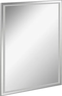 Produktbild von FACKELMANN LED Spiegel FRAMELIGHT 60 / Wandspiegel mit umlaufender LED / Maße (B x H x T): ca. 60 x 70 x 3 cm / Lichtfarbe: Kaltweiß / Leistung: 13,2 Watt / austauschbare LED-