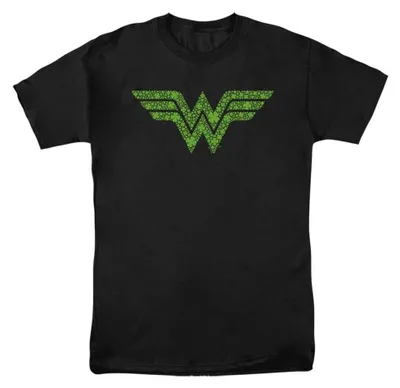 Produktbild von Wonder Woman - T-Shirt für Herren/Damen Uni, St Patricks-Tag TV37924 (4XL) (Schwarz)