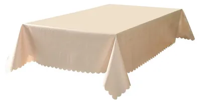 Obrázek produktu pro Voděodolná obdélníková ubrus z PVC, béžová, 140 x 200 cm