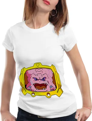 Produktbild von style3 Krang Damen T-Shirt turtles teenage schildkröte comic mutant, Farbe:Weiß, Größe:M
