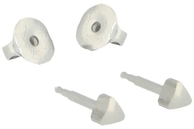Produktbild von Erstohrstecker Chirurgenstahl Sterile Ohrstecker Ohrringe mit Dreieck 4mm