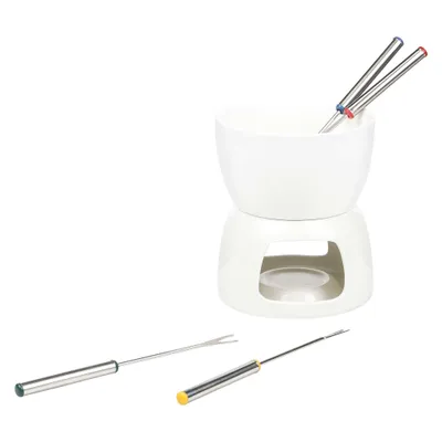 Produktbild von HI 24669 Schokoladen Fondue Set 6tlg aus Porzellan