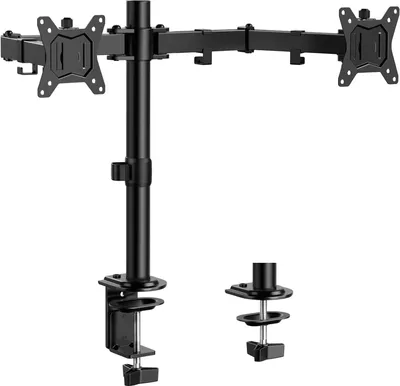Produktbild von Monitor Halterung 2 Monitore 13-32 Zoll Höhenverstellbar Neigbar Schwenkbar Drehungbar