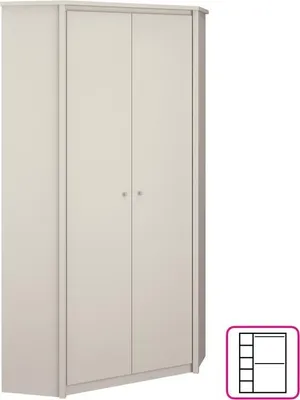 Obrázek produktu pro Kondela Rohová skříň Karos 2D - kašmír