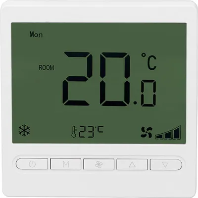 Image de Thermostat intelligent pour ventilo-convecteur Écran LCD ABS Anti-interférence Thermostat intelligent pour la maison 220V
