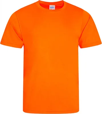 Produktbild von Just Cool JC020 | Herren Cool Smooth T / UV-Schutzfaktor 30+ - Farbe: Electric Orange - Größe: 3XL