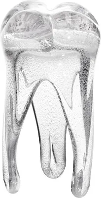 Produktbild von Glaszahn Trophäe 14cm weiß