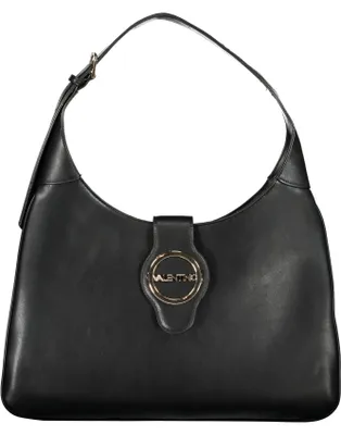 Produktbild von Elegante schwarze Damentasche mit verstellbarem Griff und Logo