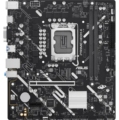 Obrázok produktu pre ASUS PRIME H810M-K-mATX Mainboard Sockel 1851 HDMI/VGA - Mainboard - Intel Sockel 1851 (Core Ultra 100&200)
