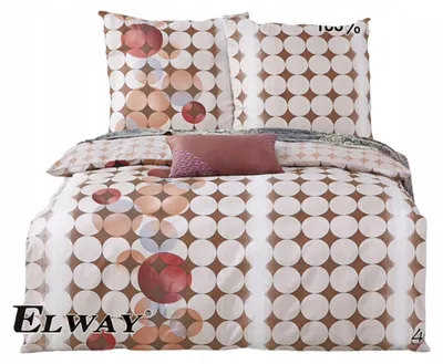Obrázek produktu pro Sada povlečení z bavlnatého saténu Elway, rozměr 160x200 cm