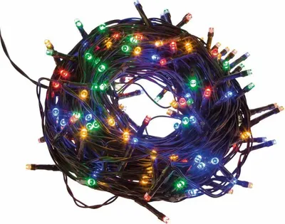 Produktbild von 12x Lichterkette 200 LED bunt 8h Timer 27,9m