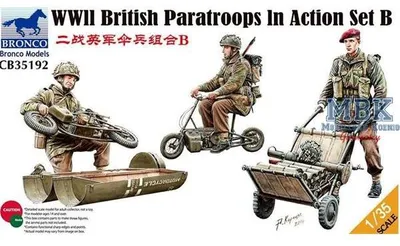 Produktbild von BRONCO CB35192 WWII British Paratroops in Action Set B