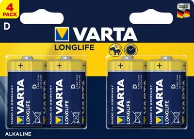 Image de VARTA LONGLIFE D Blister 4 | Paquet (4 pièces)