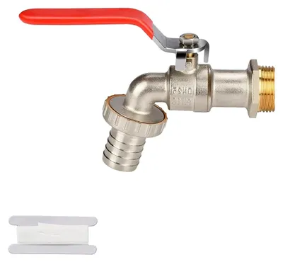 Produktbild von Messing Wasserhahn 1 Zoll, rost- und frostsicher, Kugelhahn für Garten, Waschmaschine, Regentonnen