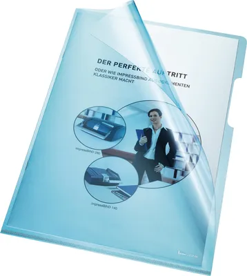 Immagine prodotto di bene 205000BL Copertina trasparente in PVC A4 0,15 mm blu