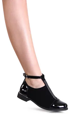 Produktbild von topschuhe24 2769 Damen Riemchen Halbschuhe Business Schuhe Glitzer, Farbe:Schwarz, Größe:37 EU