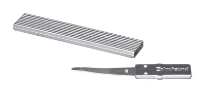 Produktbild von Home Xpert Zahnstocher ZAHNFREUND, Zahnreiniger, platinfarben mit echtem Silberblatt, 4 cm inkl. Griff, 5,5 cm Gesamtlänge mit Etui