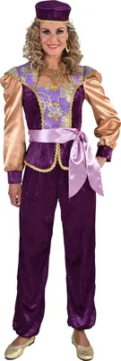 Produktbild von M220157-XS lila-gold Damen Orient Kostüm Bollywood Prinzessin Gr.XS=34