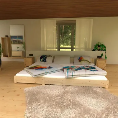 Produktbild von Familienbett "Familien-Nesterl" 270 200 23 Fichte 90/90/90cm ohne Ablage