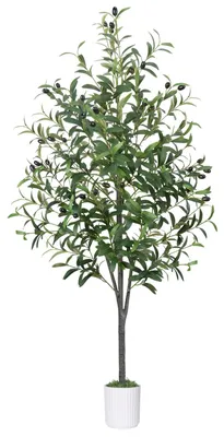 Produktbild von Omgoods – Kunstolivenbaum, 150 cm hoch, für Innen- und Außenbereich